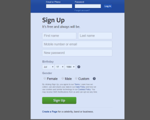 How to create a facebook account 